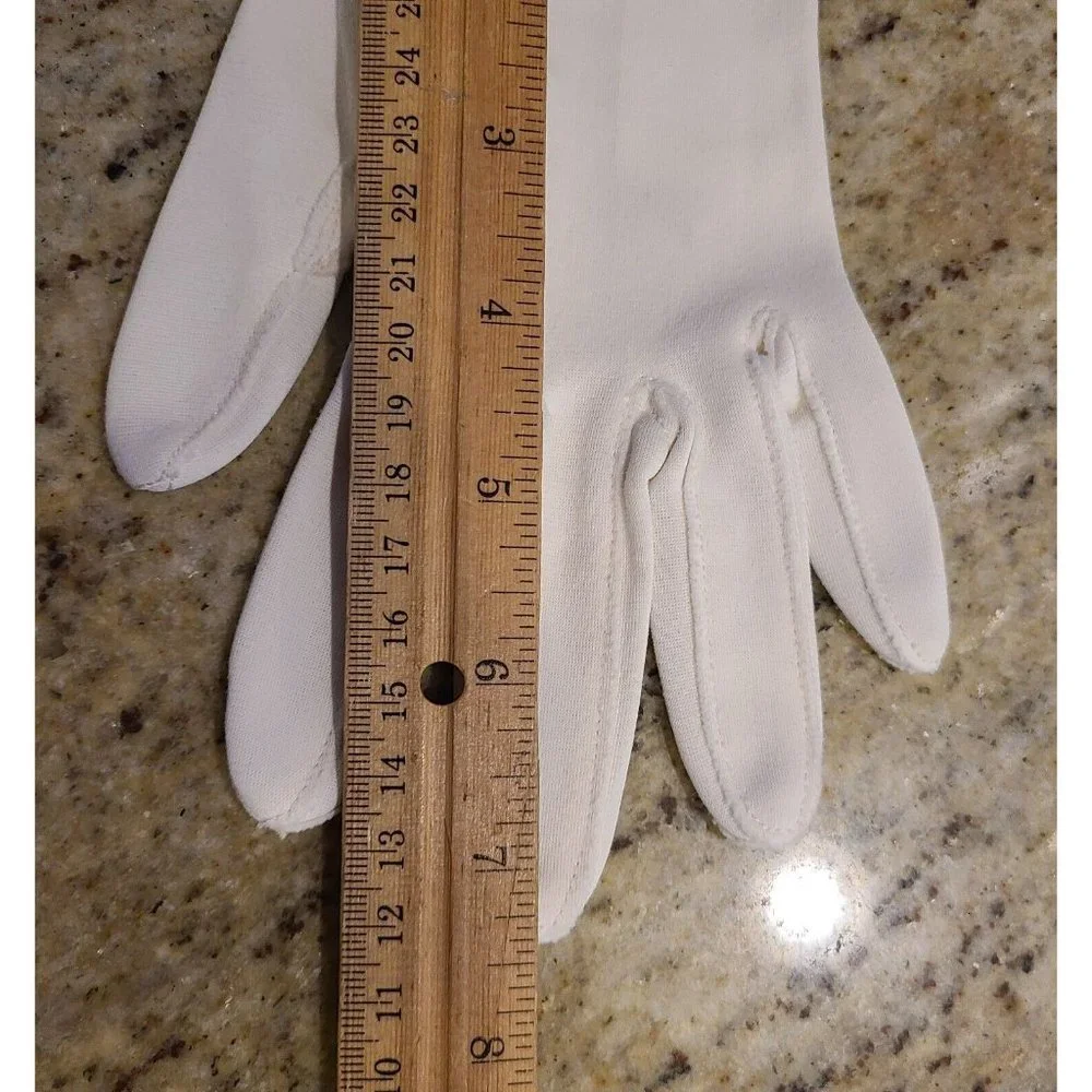 Vintage Size S /M Ivory Stretch Nylon Formal 7.5